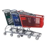 Plastic Shopping Carts with Microban - Red basket