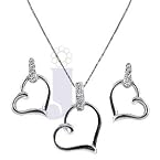 Simpley Lovable Heart Pendent Set | Color Multicolour