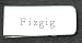 Money clip with engraved name: Fizgig