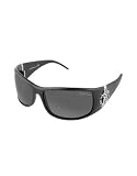 Roberto Cavalli Cerbero - Swarovski Crystal Logo Sunglasses black/smoke