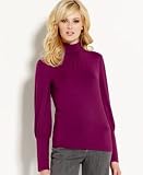 AK Anne Klein Wide-Cuff Mock-Turtleneck Top