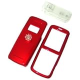 PCMICROSTORE Brand Nokia 6275i Solid Red Snap-On Case Cover with Removable Swivel Belt Clip