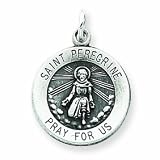 Sterling Silver St. Peregrine Medal