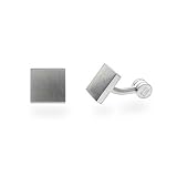 Eve's Addiction Mens Modern Style Stainless Steel Square Cufflinks