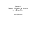 Starting a Restaurant Janitorial Service on a Shoestring