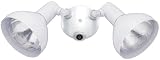 Heath Zenith SL-5403-WH 300 Watt Fixture with Dusk to Dawn Control, Metal Lampcovers, White