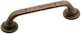 Amerock BP4483-RBZ Ambrosia Euro Stone SQ 3-3/4-Inch Pull, Rustic Bronze