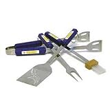 Minnesota Vikings BBQ Grill Set Stainless Steel 4 Piece