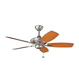 44 Kichler Canfield Brushed Nickel Ceiling Fan