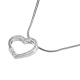 VINANI Anhaenger Diamond Heart mit Kette Silber 925 ADH
