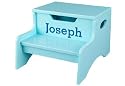 Personalized Step N' Store - Ice Blue - Print Serif Print Color Red - Art