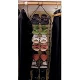 Shoe Organizer - Hold 10 Pairs - Hanging (Black) (60H x 7W x 7D)