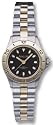 Avalon Women's Steel Series Two-Tone Water Resistant Bracelet Watch # 3055-BLK
