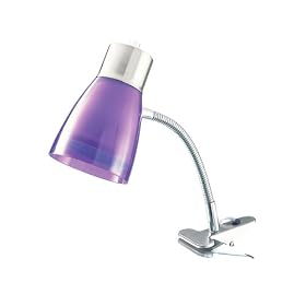 Clamp-on Lamp - Purple Shade by 
