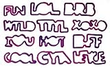 Funny Rubber Bands Silly Cool Phrases Shaped Collectible Series