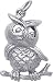 Jewelry : Owl Charm by Rembrandt Charms