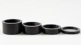 CARBON FIBER BIKJRFOTO Bicycle HEADSET SPACERS 1 1/8 SET STEM Set 5-10-15-20mm 4 pcs By JRFOTO CC01
