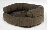Bowser DOUBLE Donut Bed-Houndstooth Microvelvet-Large