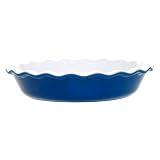 Emile Henry Deep Dish Pie Plate: Blue