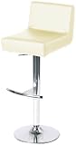 Premier Housewares Adjustable Low Back Bar Stool with Leather Effect Seat and Chrome Footrest and Base, 78 x 49 x 40 cm, Cream 31GGOhwqObL. SL160 Premier Housewares Adjustable Low Back Bar Stool with Leather Effect Seat and Chrome Footrest and Base, 78 x 49 x 40 cm, Cream