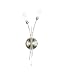 Bamboo 2 Light Satin Chrome 40 Watt Halogen Wall Light