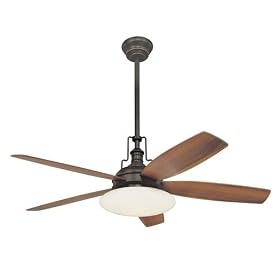 Hudson Valley 4299-OB Beacon 3 Light 5 Blade Ceiling Fan in Old Bronze by Hudson
