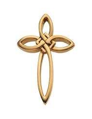 14K Yellow Gold 36.25X23.75 mm Cross Pendant
