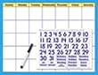 REUSABLE CALENDAR CLING NUMERALS