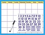 REUSABLE CALENDAR CLING NUMERALS 17 X 22