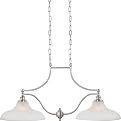 Prescott 2 Light Billiard - Brushed Steel