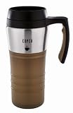 Copco 16 oz Approachable Contemporary  Thermal Travel Mug, Espresso Brown