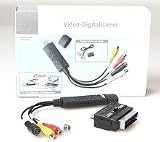 USB 2.0 auf Scart Adapter * Easy Capture mit EASY DVD Maker * Windows 7 kompatibel * einfaches Aufnehmen von Ihrem Fernseher / DVD / Video recorder * RCA Analog auf Digital * retten Sie Ihre VHS Videos und Bilder * NEU * inkl. Audio Video grabber