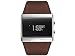 Black Dice 'Mixtape' Unisex Organic Led Brown Leather Strap Watch