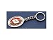 Dale Earnhardt Jr. Pewter Red Oval Keychain NASCAR