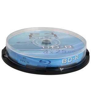 CenDyne Blu-ray 4x 25GB Recordable BD-R Media 10-Piece Spindle by Cendyne
