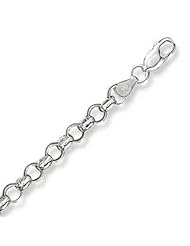 Sterling Silver 18 Inch Rolo Chain 100 - 6.0mm Wide with Lobster Clasp