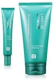 KOREAN COSMETICS, AmorePacific_ Laneige Homme, Set of Cleanser &amp; treatments for trouble skin (TROUBLE SPOT TREATMENT15ml + PORECLEARING CLEANSER150ml) (sebum adjustment, trouble-care, men's cosmetics)[001KR]