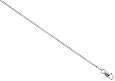 Sterling Silver 1.1 mm Very Thin Baby Curb Link Chain Necklace, NICKEL FREE, 18 in.