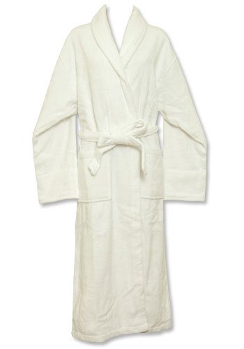 Turkish Shawl Terrycloth White Robe