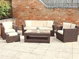 Richmond All Weather Outdoor Rattan Sofa Set in Brown