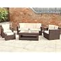 Richmond All Weather Outdoor Rattan Sofa Set in Brown
