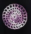 Purple Multi Classic Crocheted Hair Bun Cover- LARGE