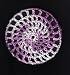 Purple Multi Classic Crocheted Hair Bun Cover- LARGE