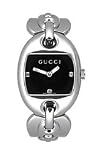 Gucci Marina Chain Collection Three Diamonds Black Dial Women's Watch #YA121303