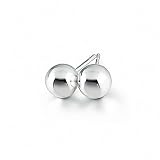 Bling Jewelry Sterling Silver Bead Ball Stud Earrings 5mm 6mm 7mm