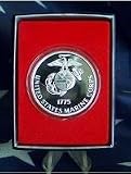 SALUTE TO THE U.S. MARINE CORPS - 100ML .999 SILVER - CLAD PROOF COMMERATIVE COIN