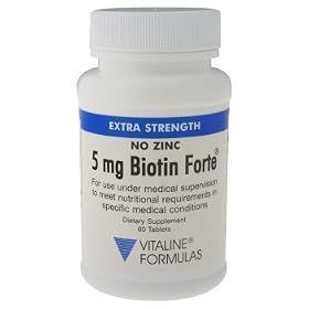 Vitaline Formulas - Biotin Forte, 5mg, 60 tablets