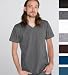 V-Neck Men`s Short Sleeve T-Shirt by Canvas