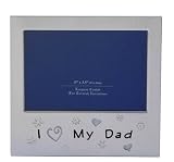I Love My Dad Photo Frame 5x3.5" (Silver colour)