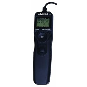 Polaroid Shutter Release Timer Remote Control For For The Canon Digital EOS Rebel T4i (650D), T3 (1100D), T3i (600D), T1i (500D), T2i (550D), XSI (450D), XS (1000D), XTI (400D), XT (350D), 60D, G12, G11, G10, G1X Digital SLR Camera (Replaces RS-60E3)
